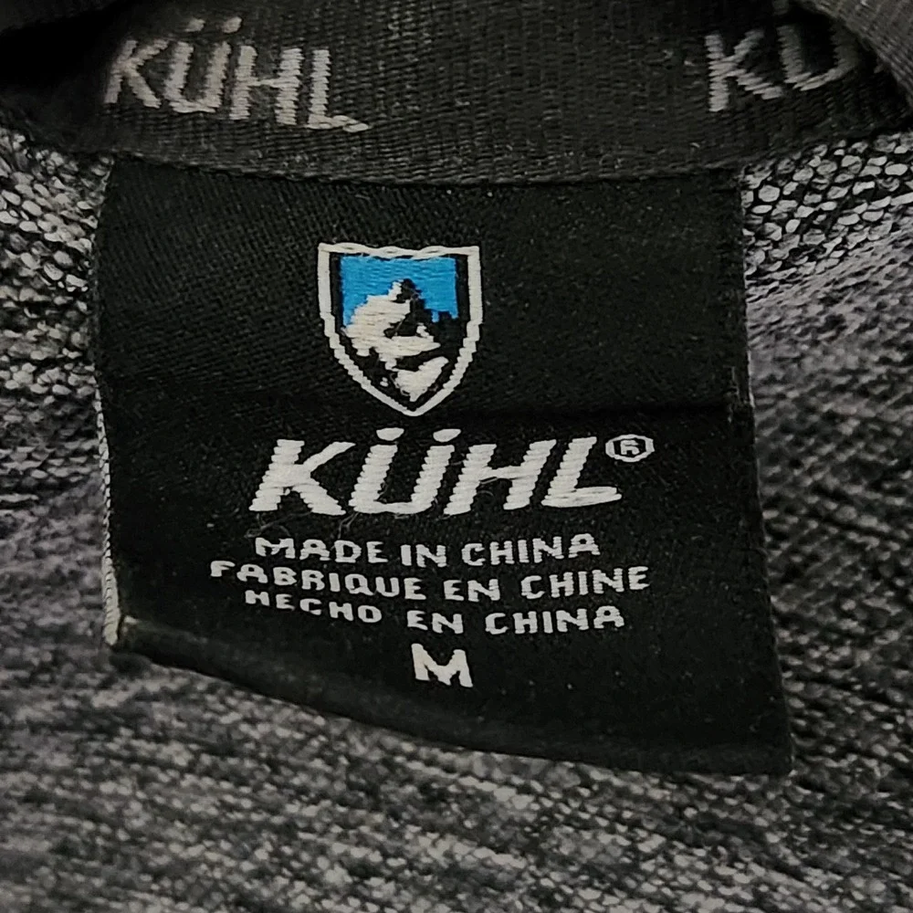 Kuhl Klash Jacket Mens Medium Dark Gray Full Zip Stretch Soft Shell Performance
